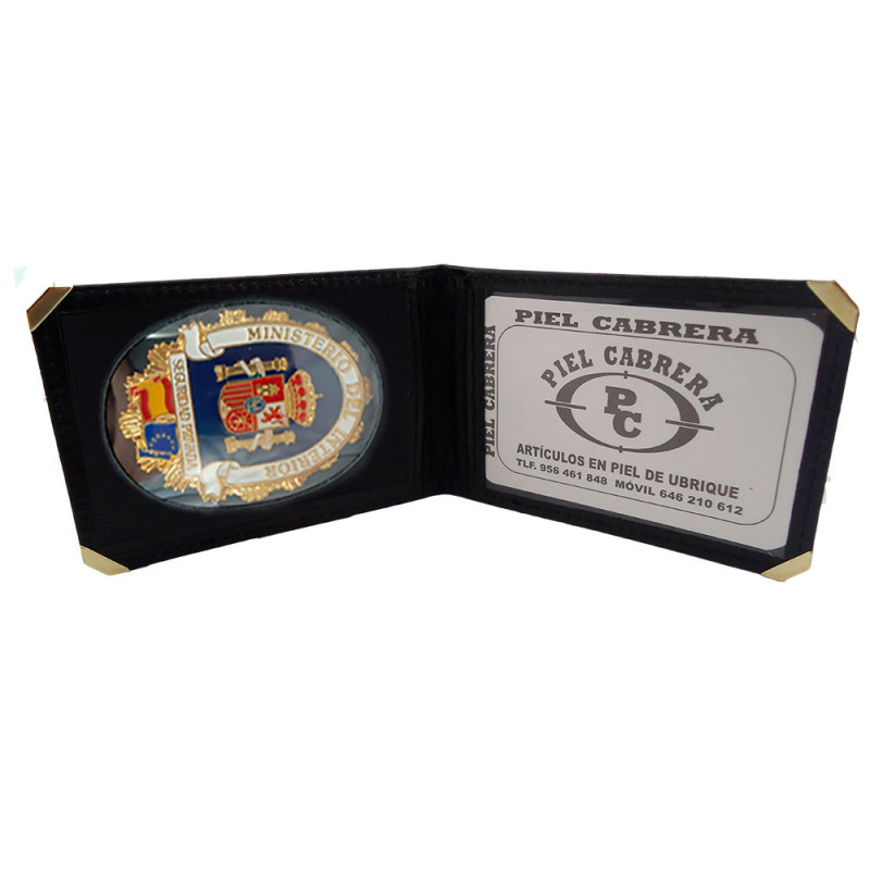 11 Cantoneras. CARTERA PORTA PLACA SEGURIDAD PRIVADA (PLACA INCLUIDA)