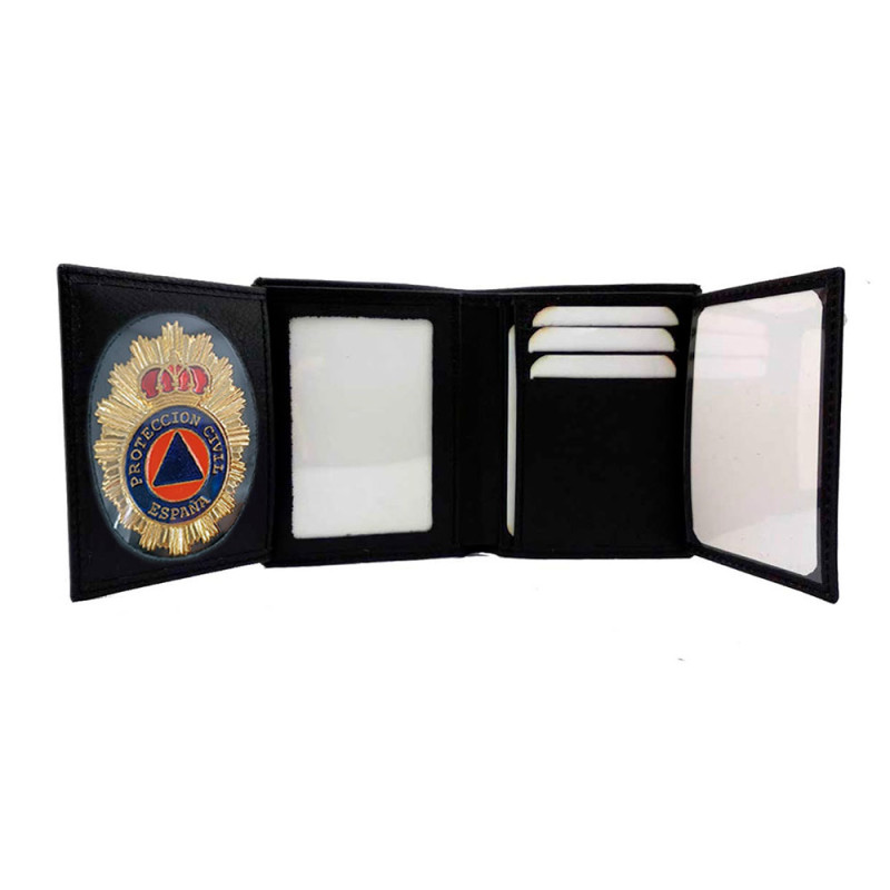 802. Cartera Porta Placa Proteccion Civil (Placa Incluida)