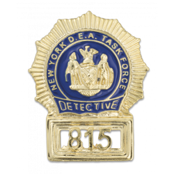 PLACA INSIGNIA DETECTIVE DEA NEW YORK