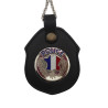 Porte insigne cuir Police Nationale (insigne inclus)