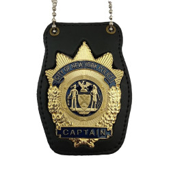Holder Badge CAPTAIN New York