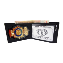 806. Cartera Porta Placa Policia Nacional (CNP) Placa Incluida
